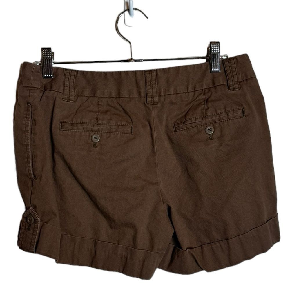 LOFT Brownf Chino Shorts size 2 - Picture 2 of 5